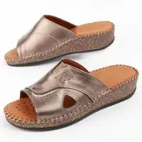 Purapiel (Gris, 36) Sandales En Cuir Pour Femmes. Leida3