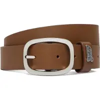 Tommy Hilfiger Ceinture 'Metal Logo Oval Buckle' caramel