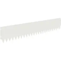 Syfax Bordure de Pelouse 10 pcs 103 x 20 cm Acier Blanc