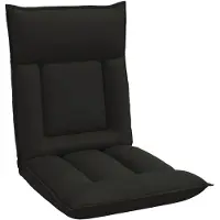 vidaXL Fauteuil à pied réglable , en similicuir noir