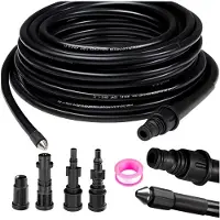 Ruhhy 26132 Tuyau de nettoyage de tuyaux avec adaptateur 15m