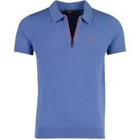 New Zealand Polo bleu en coton