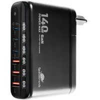 Spacetronik Station de recharge 140 W GaN SR103 LED avec 6 ports USB PD+QC3.0