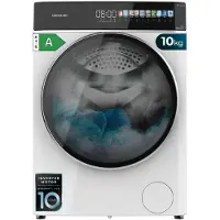 Cecotec Lave-linge , 10 kg, charge frontale, système de dosage automatique Bolero DressCode 10900, technologie Inverter, couleur pleine, 1400 RPM, faible consommation