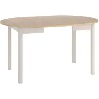 Feldmann-Wohnen Table de salle à manger Dante, table de cuisine. Couleur et dimensions au choix. Extensible. Bois : chêne Cremona / cachemire