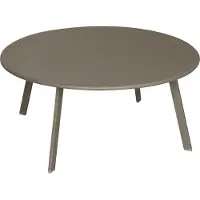 Hespéride Table D'appoint Ronde En Acier - Tonka - D 90 X H 40 Cm - Gamme Saona
