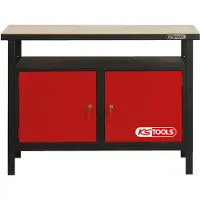 Ks Tools Établi professionnel avec 2 portes, H840xL1200xP600mm ( 865.0002 )