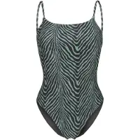 Arena Maillot de bain 'WATER PRINTS' gris / noir