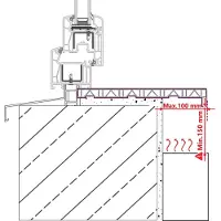 vidaXL Appui de fenêtre blanc 100 x 15 x 4,5 cm PVC