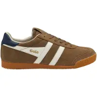 Gola Baskets pour homme Elan CMB538, cuir, marron, semelle intérieure amovible - Chaussures pour homme : baskets / chaussures à lacets, marron, cuir