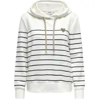 ONLY Sweat-shirt 'ONLADELLE' marron / noir / blanc