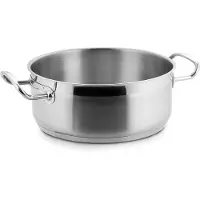 Lacor POÊLE À BRIRE SANS CAPOT D.40 cm ECO-Chef, Acier inoxydable, 40