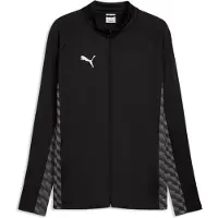 Puma Veste de sport 'TeamLIGA26' gris / gris foncé / noir / blanc