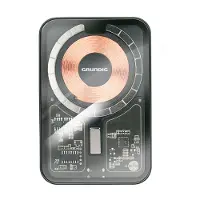 Grundig Batterie Externe Transparente Recharge Sans Fil Et Usb-c, Design Transparent -