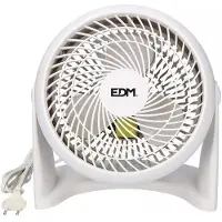 EDM Ventilateur Sur Pied Blanc Ventilateur Sur Pied Réglable 45w -
