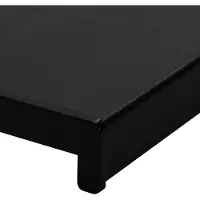 vidaXL Appui de fenêtre noir avec grain de bois 80 x 45 x 4,5 cm PVC