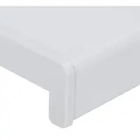vidaXL Appui de fenêtre blanc 100 x 50 x 4,5 cm PVC