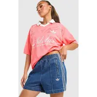 Adidas Originals T-shirt Script Football Collar - Rouge, Rouge
