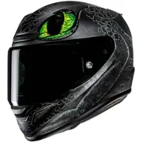 HJC RPHA 12 Toothless II Casque Intégral Mat/Noir/Jaune/Vert XS unisex