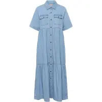 Culture Robe-chemise 'CUMona' bleu denim