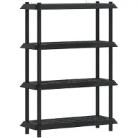 vidaXL Unité de rangement 4 niveaux 100 x 40 x 136,5 cm PP Anthracite
