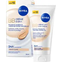 Nivea Essentials BB Soin de Jour 5 en 1 Teint Clair SPF15 50 ml Maquillage