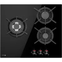 Fagor 3cfi-3glspb Gas Hob 3 Burners Noir