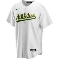 Nike Maillot de Baseball MLB Oakland Athletics Replica Home Blanc pour Homme