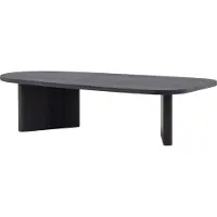 Furnlux Classic FURNLUX Table basse Gronvik Noir 65cm / Hauptfarbe : Schwarz / Abmessungen : 65 x 130 x 32 cm