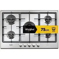 Whirlpool Table de cuisson à gaz encastrable en acier GMR 7522/IXL 5 brûleurs