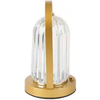 VERK Lampe de nuit de table cristal lanterne led touch