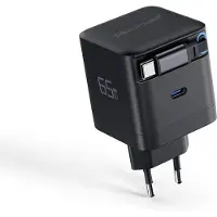 RealPower 547528 GaN Charger 65W schwarz,65 Watt,2x Type-C