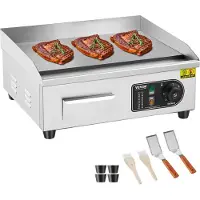 Vevor Plancha Électrique 2800 W 45x30 cm