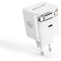 RealPower 547527 GaN Charger 65W weiss,65 Watt, 2x Type-C