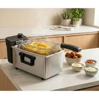 Tomado TDF3000S - Friteuse - capacité 3 litres - friteuse à zone froide - 2000 Watt - acier inoxydable