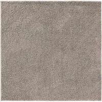 Interiyou Tapis à poils longs lavable Sofia, gris clair, 160 x 160 cm