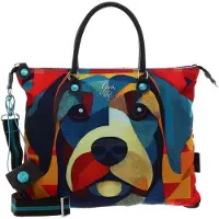 Gabs Cuir sac à main sac à épaule G3 TG Hand Bag Bracco Rosso multicolore