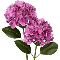 Sonstiges Hortensia artificiel fleurs Real-Touch fleurs artificielles Pale Violetred 2 pièces