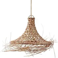 OEM Lampe bohème - 40 cm x 40 cm x 30 cm - Rotin - Style côtier - Créatrice d'ambiance