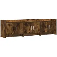 Syfax Meuble TV 168 x 33 x 47 cm Chêne fumé Bois d'ingénierie