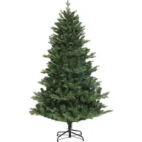 HOMCOM Sapin de Noël artificiel de 180 cm avec système de montage rapide et pliable