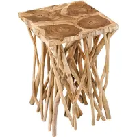 Invicta Table d'appoint 60 cm en bois, design moderne pour le salon - ACHETER MAINTENANT