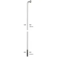 Alpina 2.00 Mm Zinc Spokes 100 Units Clair 302 mm
