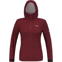 Salewa PUEZ Aqua 4 veste femme fonctionnelle imperméable, couleur:bordeaux, taille:38