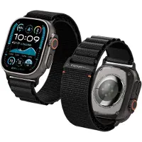 Spigen WBF1 (44 mm, 45 mm, 46 mm, 49 mm, Nylon), Sangles de montre, Noir