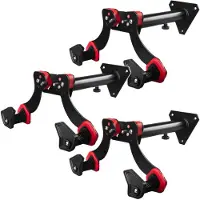 Macleans Support mural pour vélo en acier, capacité de charge max. 30 kg, MC-449, lot de 3