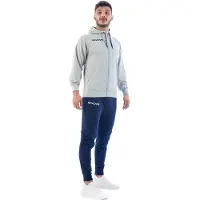 Givova King Cotone Terry Poker Tracksuit Bleu,Gris L Homme