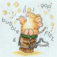 Bothy Threads Kit de point de croix "Time To Celebrate !", XGC36, 10x10cm