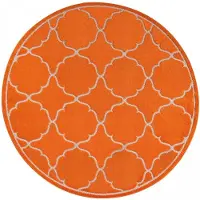 Un Amour De Tapis KUMA tapis d'extérieur rond tissé en kilim