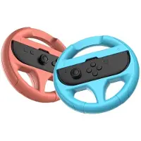 Subsonic Volant de course Duo Bleu Orange pour Nintendo Switch 2 et Nintendo Switch